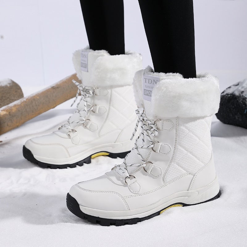 Winter Cotton-Padded Shoes Women'S Shoes High-Top Snow Boots Thermal - Image 5